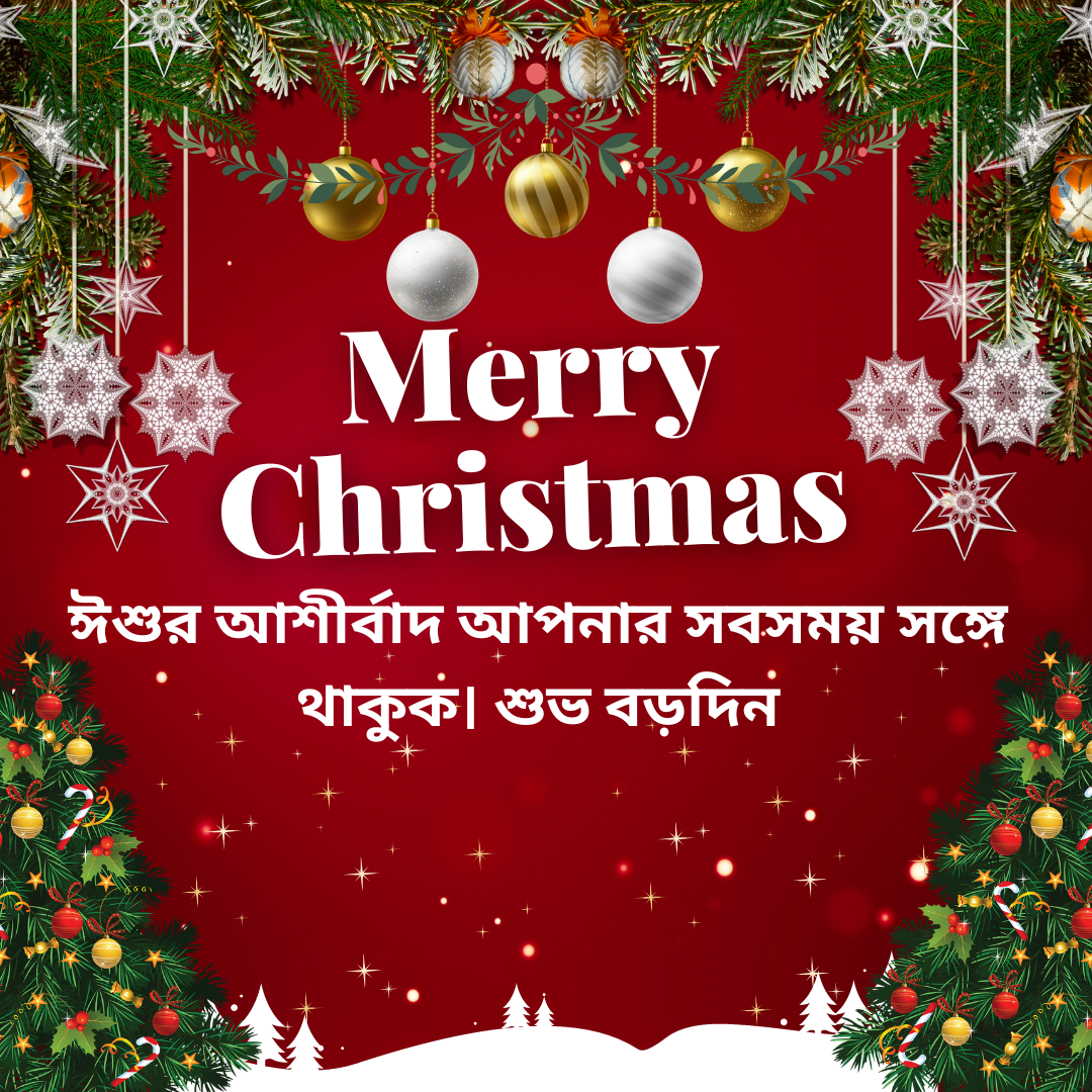 Merry Christmas Wishes 2024 In Bengali