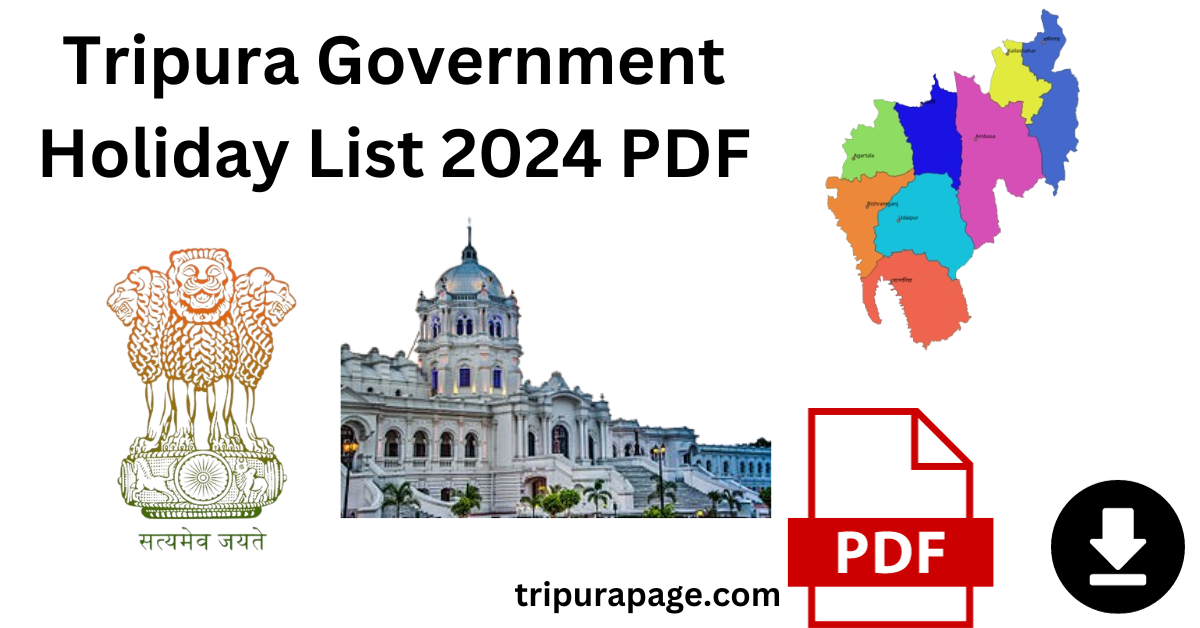 Tripura Government Holiday List 2024 PDF